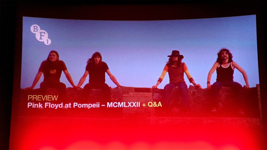 2025 Pink Floyd IMAX Pompeii Screen