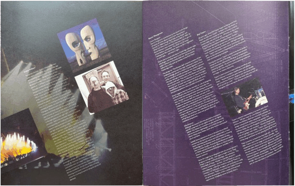 1994 Pink Floyd Division Bell European Tour Programme pg14-15