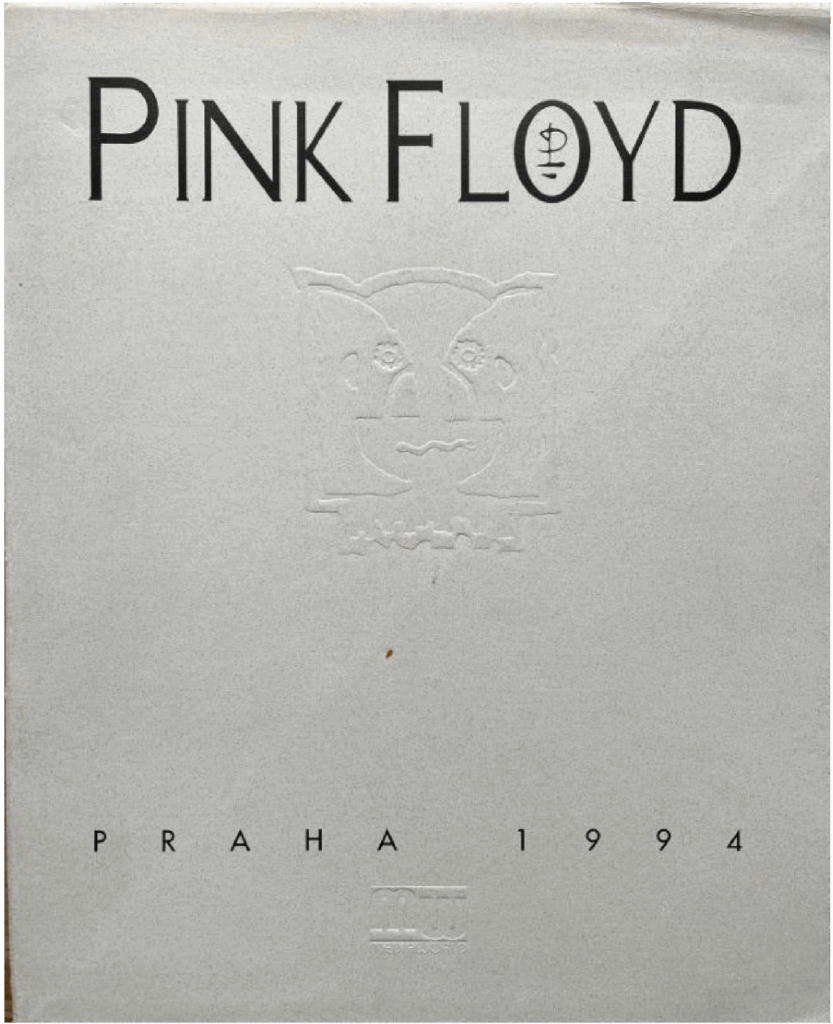 1994 Pink Floyd Praha (Prague) Special Folder Program pg-01
