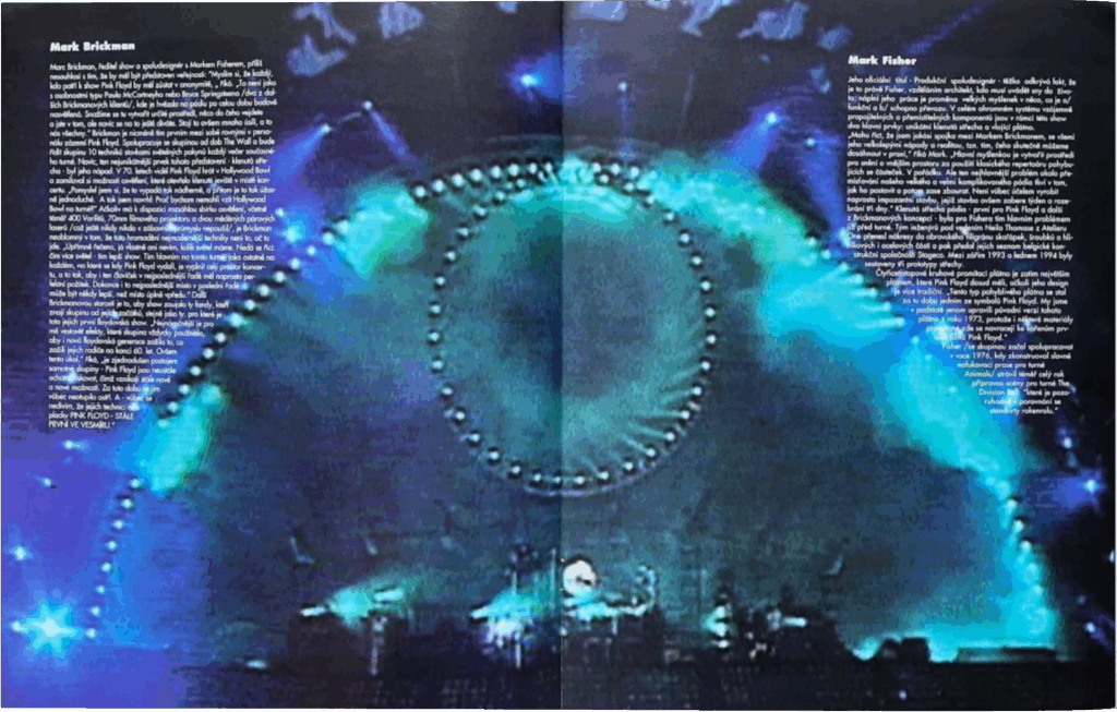 1994 Pink Floyd Praha (Prague) Special Folder Program pg13-174
