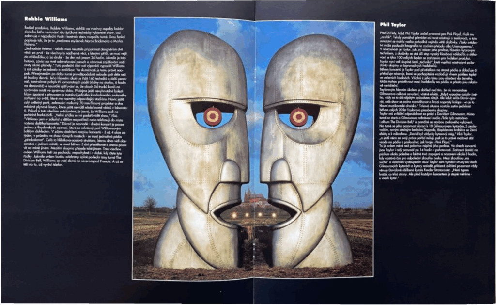 1994 Pink Floyd Praha (Prague) Special Folder Program pg17-18