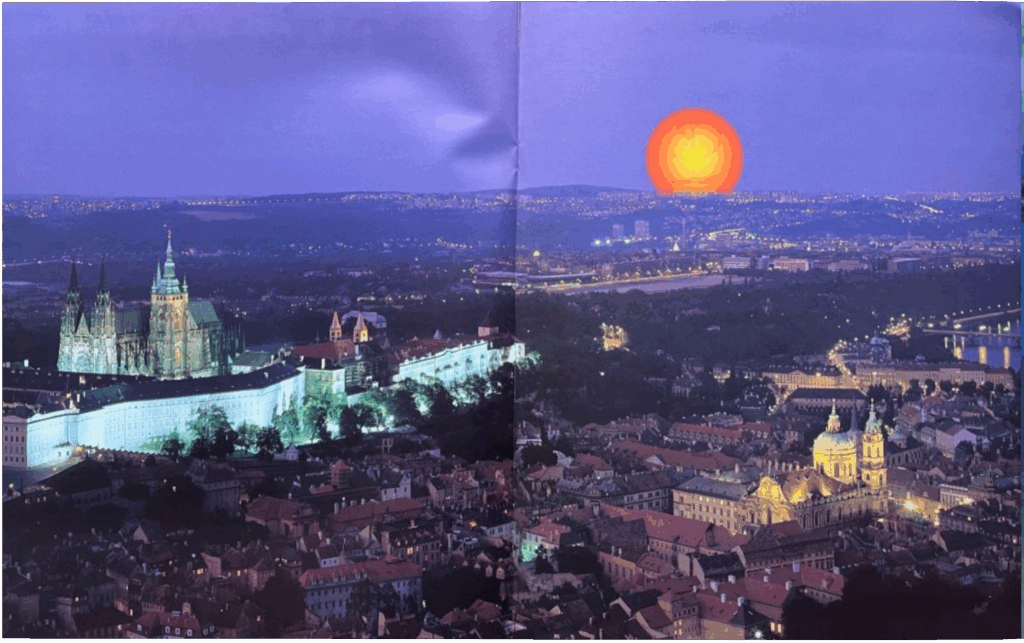 1994 Pink Floyd Praha (Prague) Special Folder Program pg21-22