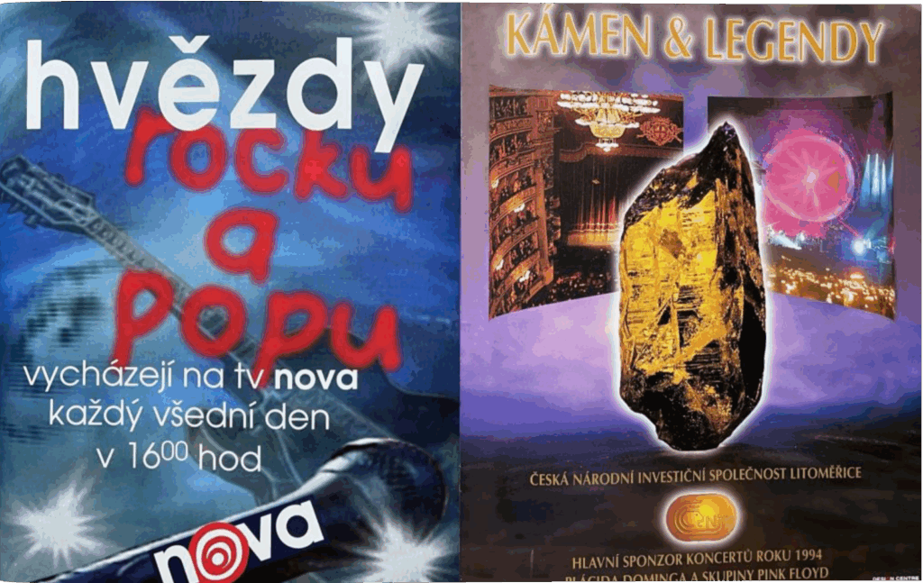 1994 Pink Floyd Praha (Prague) Special Folder Program pg23-24