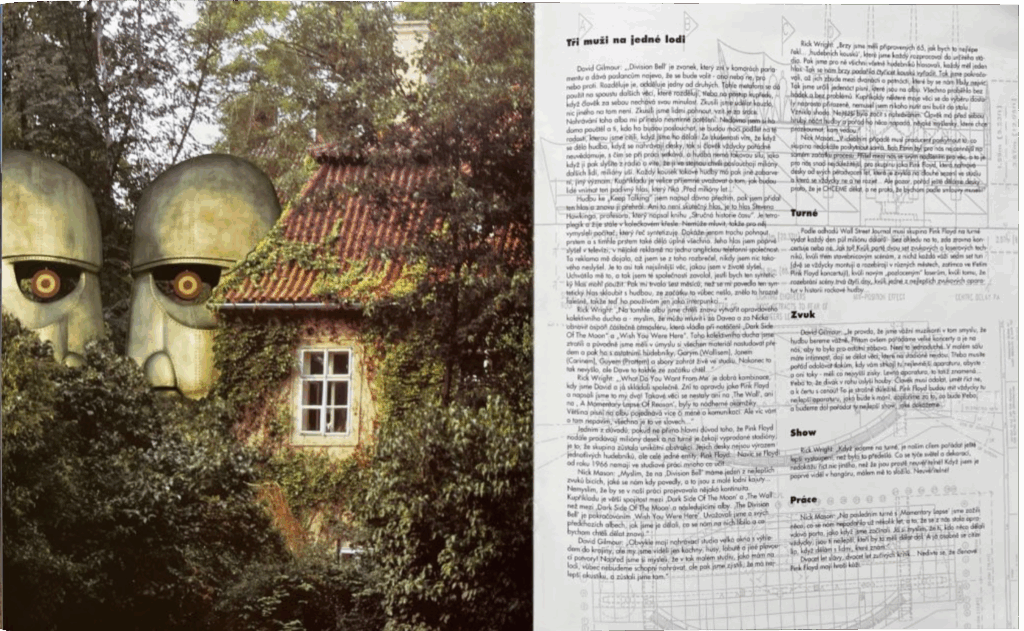 1994 Pink Floyd Praha (Prague) Special Folder Program pg27-28