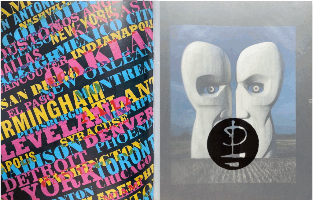 1994 Pink Floyd The Division Bell North America Tour Programme pg04-05