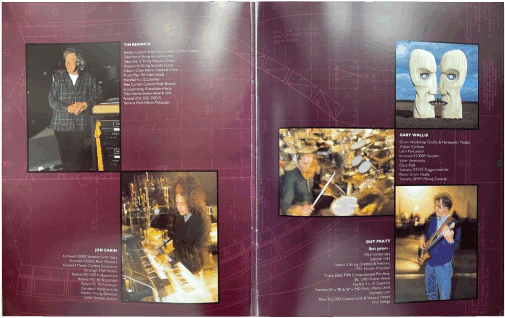 1994 Pink Floyd The Division Bell North America Tour Programme pg24-25