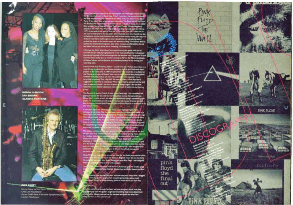 1994 Pink Floyd The Division Bell Tour Programme pg26-27