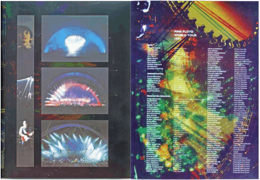 1994 Pink Floyd The Division Bell Tour Programme pg34-35
