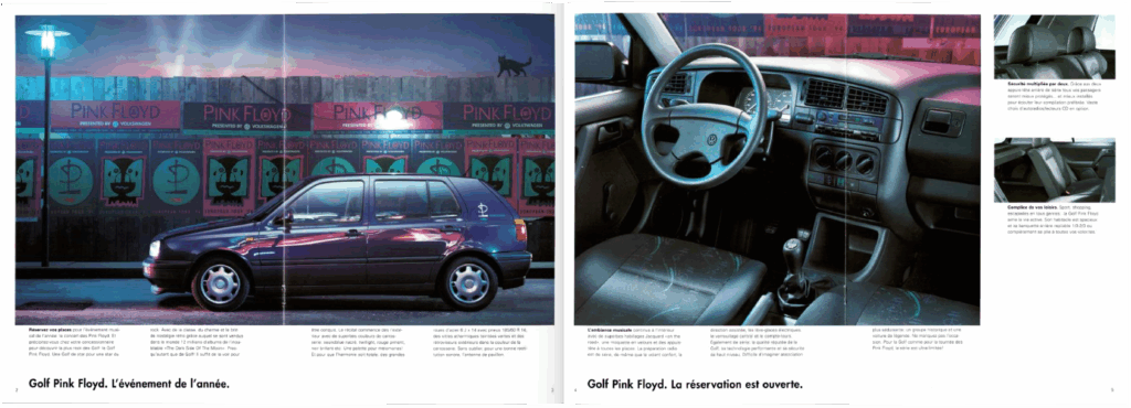 1994 Pink Floyd Volkswagen Golf Edition Leaflet pg02-03