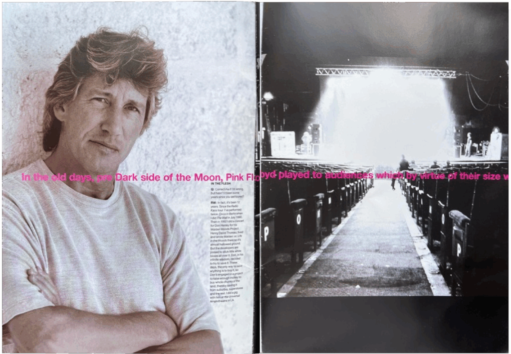 1999 Roger Waters In The Flesh Tour Programme pg02-03