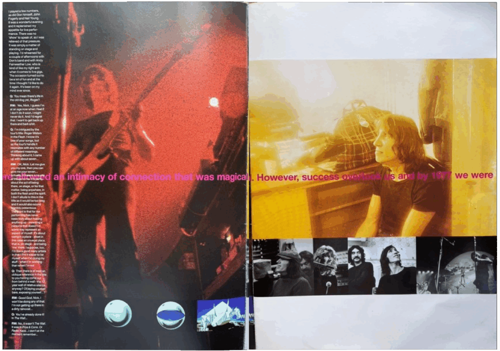 1999 Roger Waters In The Flesh Tour Programme pg04-05