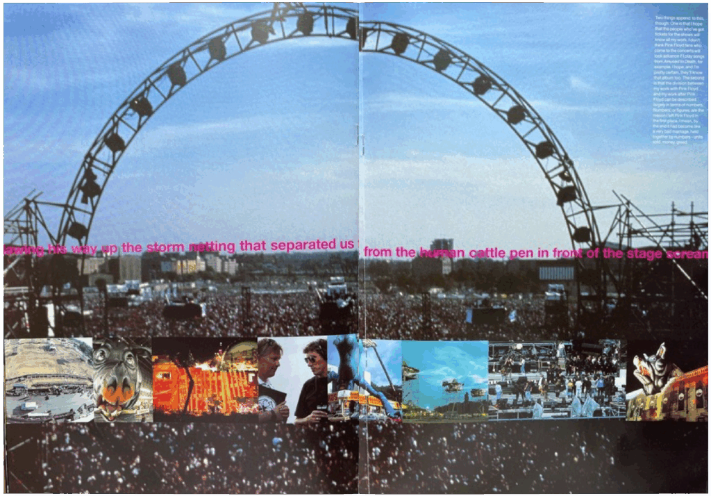 1999 Roger Waters In The Flesh Tour Programme pg12-13
