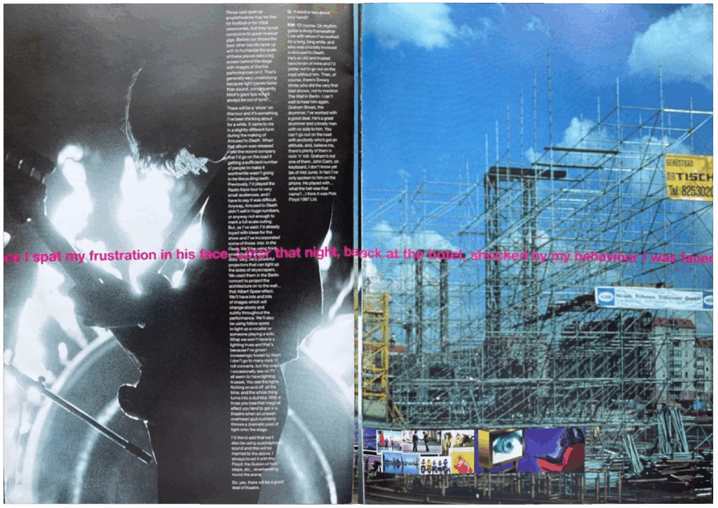 1999 Roger Waters In The Flesh Tour Programme pg16-17