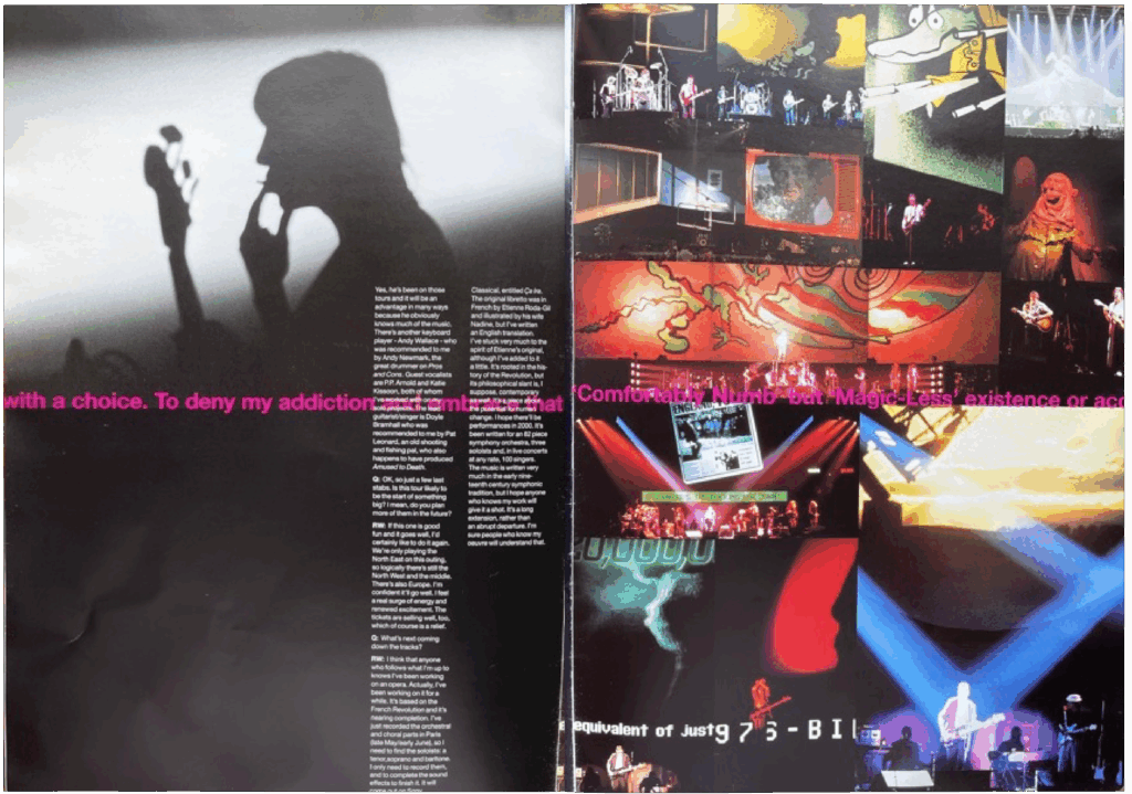 1999 Roger Waters In The Flesh Tour Programme pg18-19