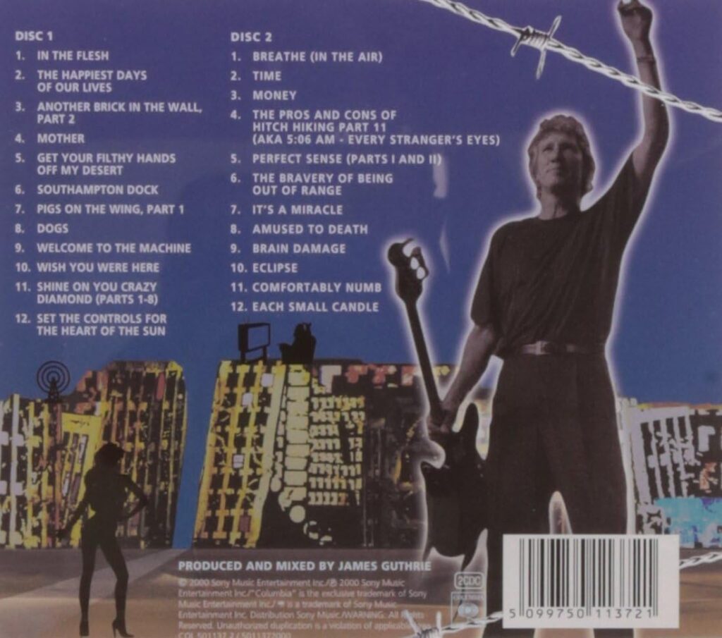 2000 In The Flesh Live CD rear Roger Waters