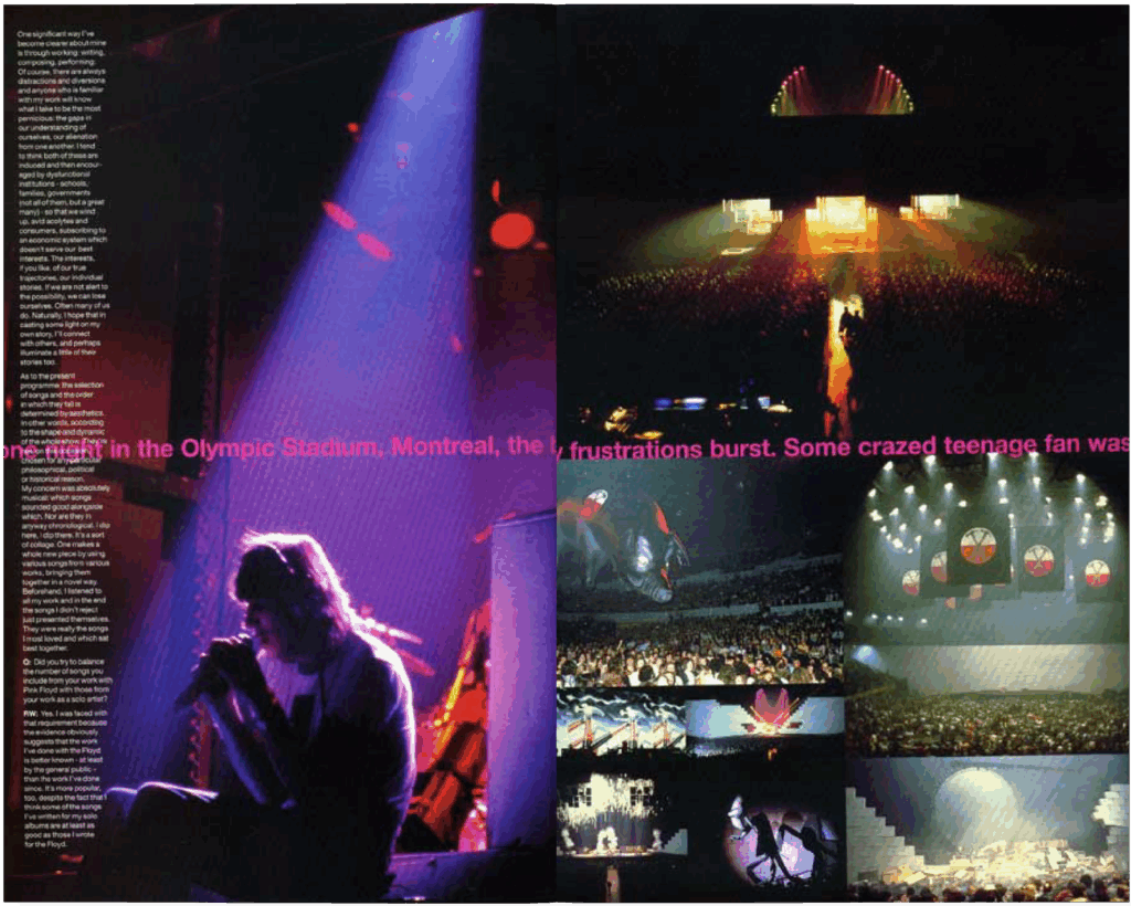 2000 Roger Waters In The Flesh Tour Programme pg10-11