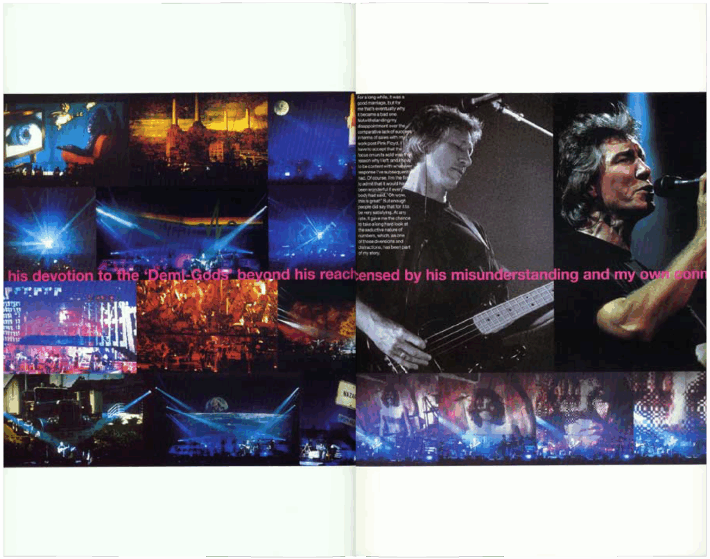 2000 Roger Waters In The Flesh Tour Programme pg14-15