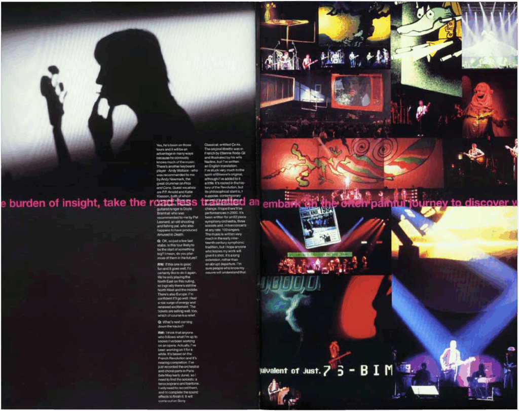 2000 Roger Waters In The Flesh Tour Programme pg20-21