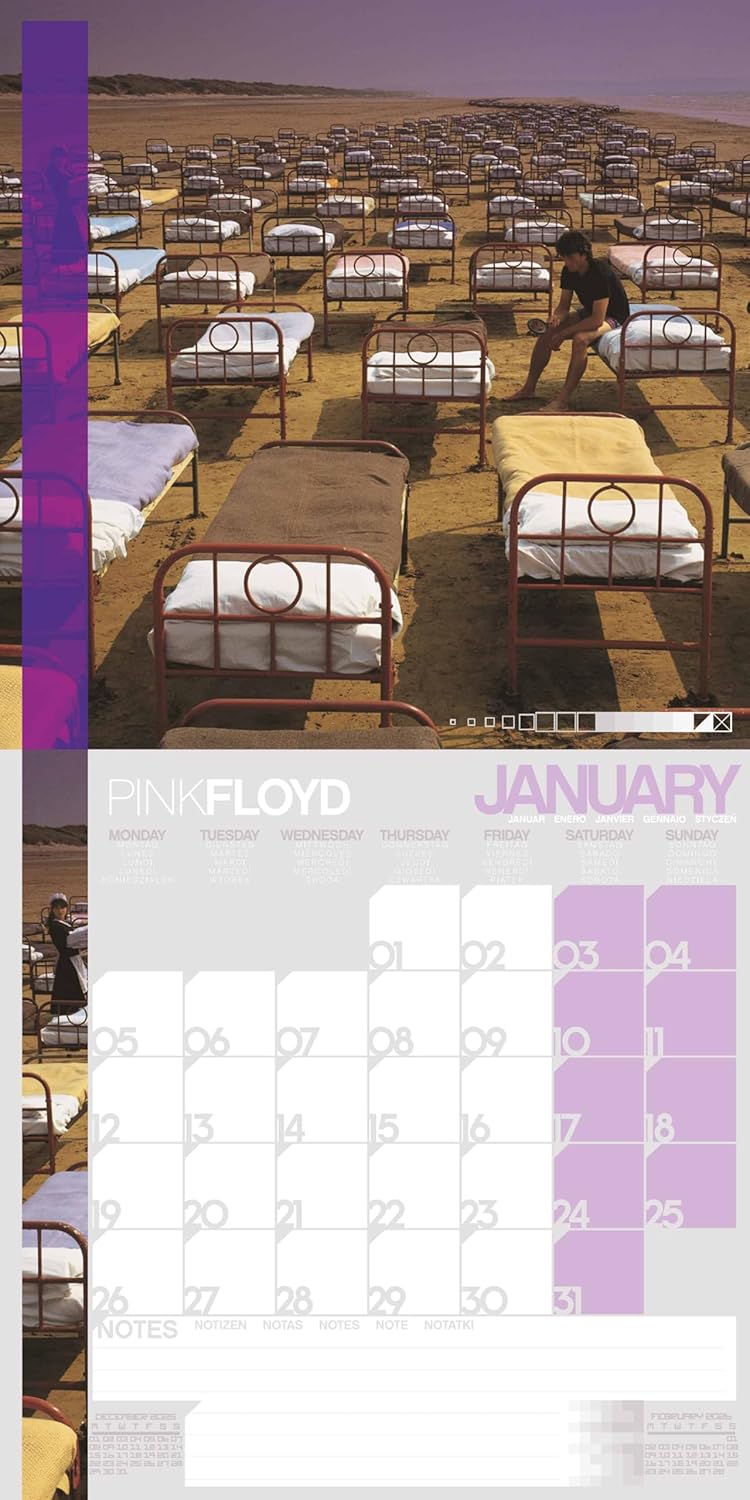 2026 Pink Floyd Calendar - 01 January